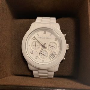 Michae kors white ceramic ladies watch
